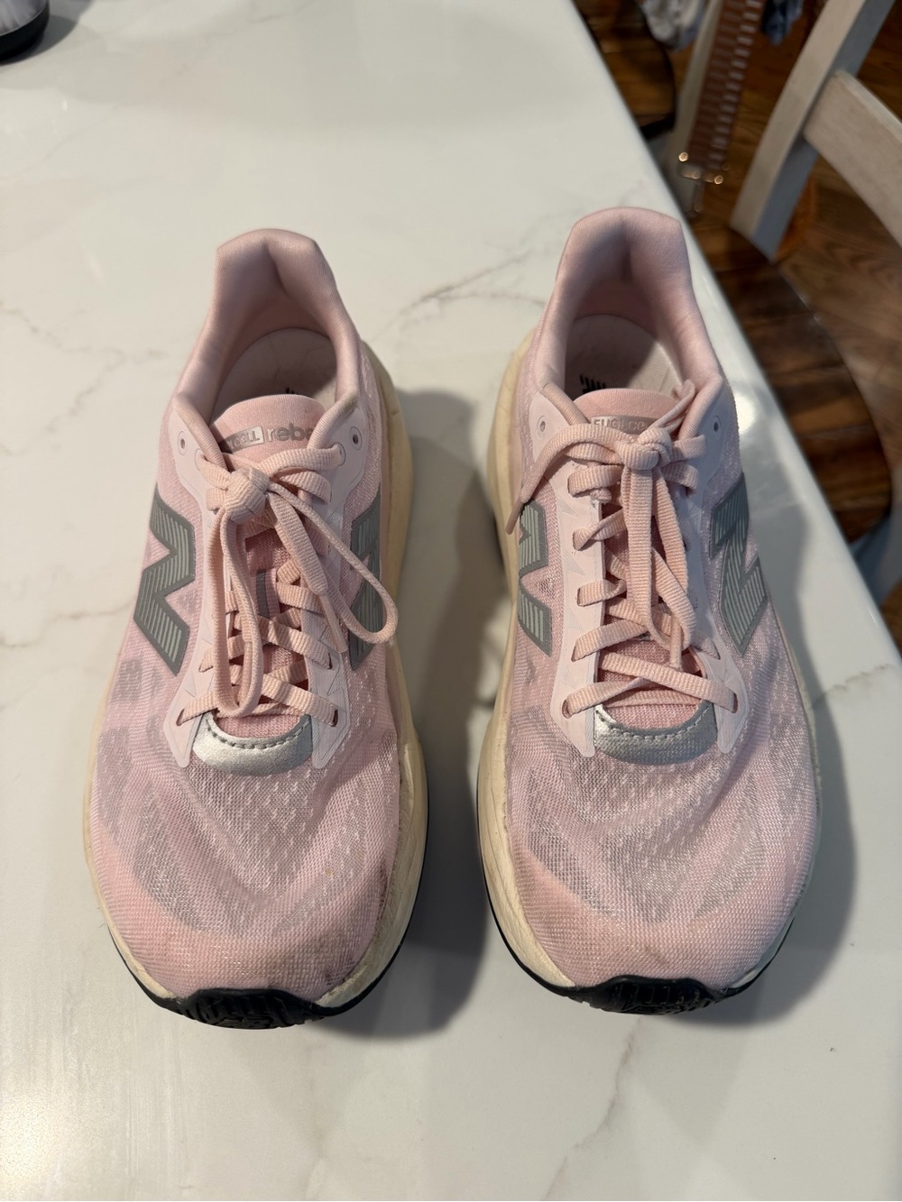 New Balance Women's Light Pink Fuel Cell Rebel Running Shoes